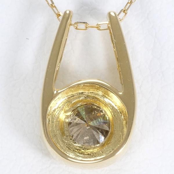 Other Other K18 Yellow Gold Diamond Necklace 40cm Metal Necklace in Great Condition Size ONE SIZE - 4 Thumbnail