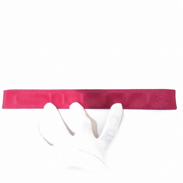 Loewe Loewe Loewe Anagram Slap Small Leather Bracelet 29.5cm×3cm Leather Bracelet 119.19.336 in Great Condition Size ONE SIZE - 8 Thumbnail