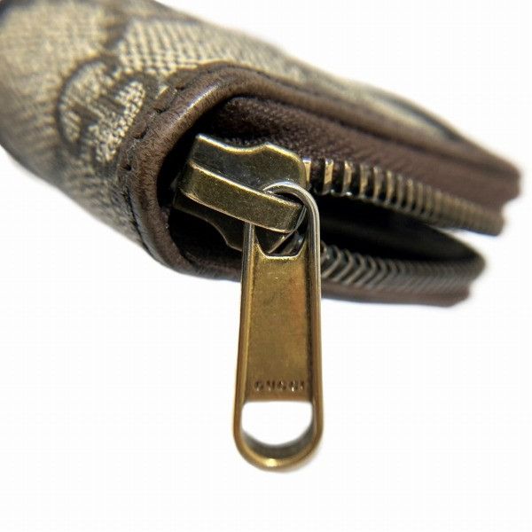 Gucci Gucci Gucci Ophidia Coin Case Brown Leather Trim Leather Coin Case 597613 Size ONE SIZE - 8 Thumbnail