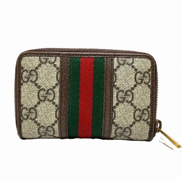 Gucci Gucci Gucci Ophidia Coin Case Brown Leather Trim Leather Coin Case 597613 Size ONE SIZE - 2 Thumbnail