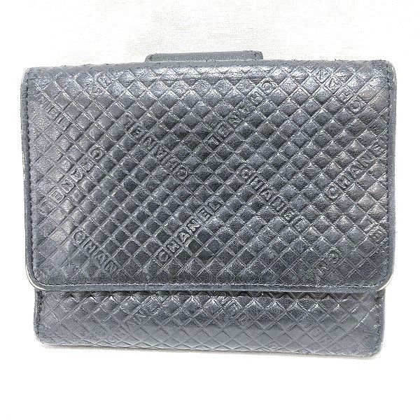 Chanel Chanel Chanel Leather Micro Chocolate Bar Bifold Wallet Leather Short Wallet in Fair Condition Size ONE SIZE - 9 Thumbnail