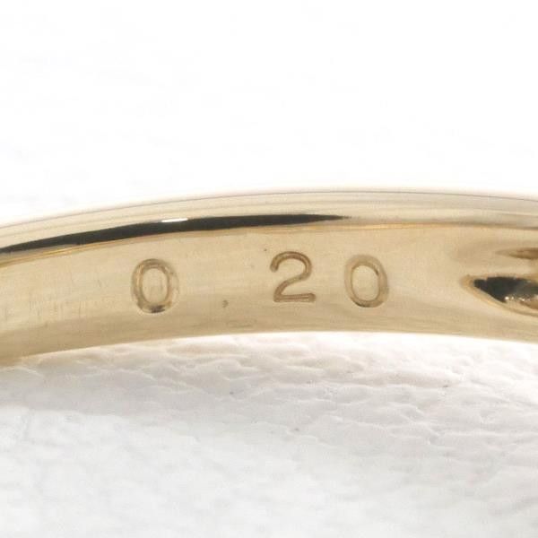 Other Other K10 Yellow Gold Diamond Ring 7.5 Metal Ring in Great Condition Size ONE SIZE - 7 Thumbnail