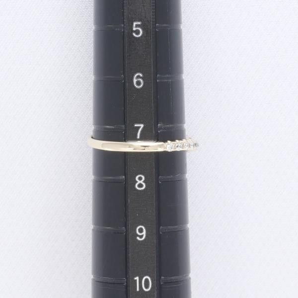 Other Other K10 Yellow Gold Diamond Ring 7.5 Metal Ring in Great Condition Size ONE SIZE - 5 Thumbnail
