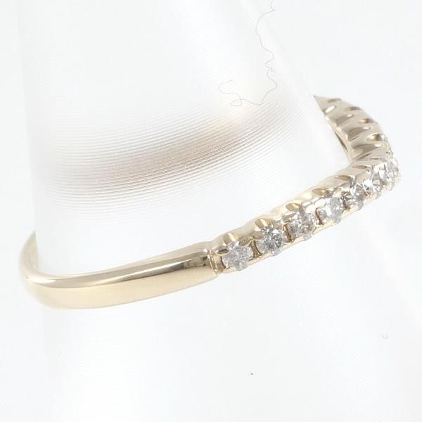 Other Other K10 Yellow Gold Diamond Ring 7.5 Metal Ring in Great Condition Size ONE SIZE - 2 Thumbnail