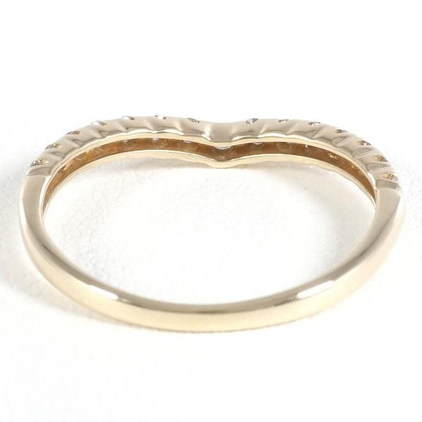 Other Other K10 Yellow Gold Diamond Ring 7.5 Metal Ring in Great Condition Size ONE SIZE - 4 Thumbnail