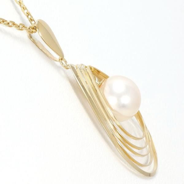 Other Other K18 Yellow Gold Pearl Necklace 38cm Metal Necklace in Great Condition Size ONE SIZE - 2 Thumbnail