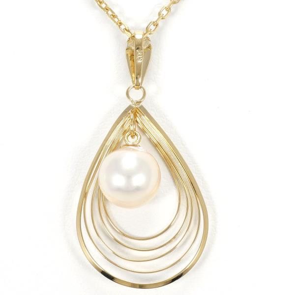 Other Other K18 Yellow Gold Pearl Necklace 38cm Metal Necklace in Great Condition Size ONE SIZE - 4 Thumbnail