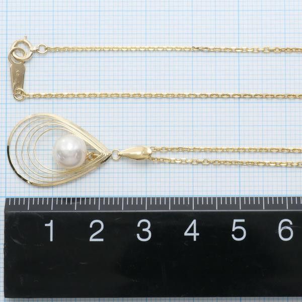 Other Other K18 Yellow Gold Pearl Necklace 38cm Metal Necklace in Great Condition Size ONE SIZE - 5 Thumbnail