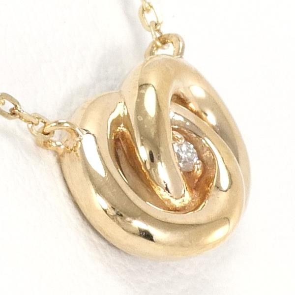 Other Other K10 Yellow Gold Diamond Necklace 40cm Metal Necklace in Excellent Condition Size ONE SIZE - 2 Thumbnail