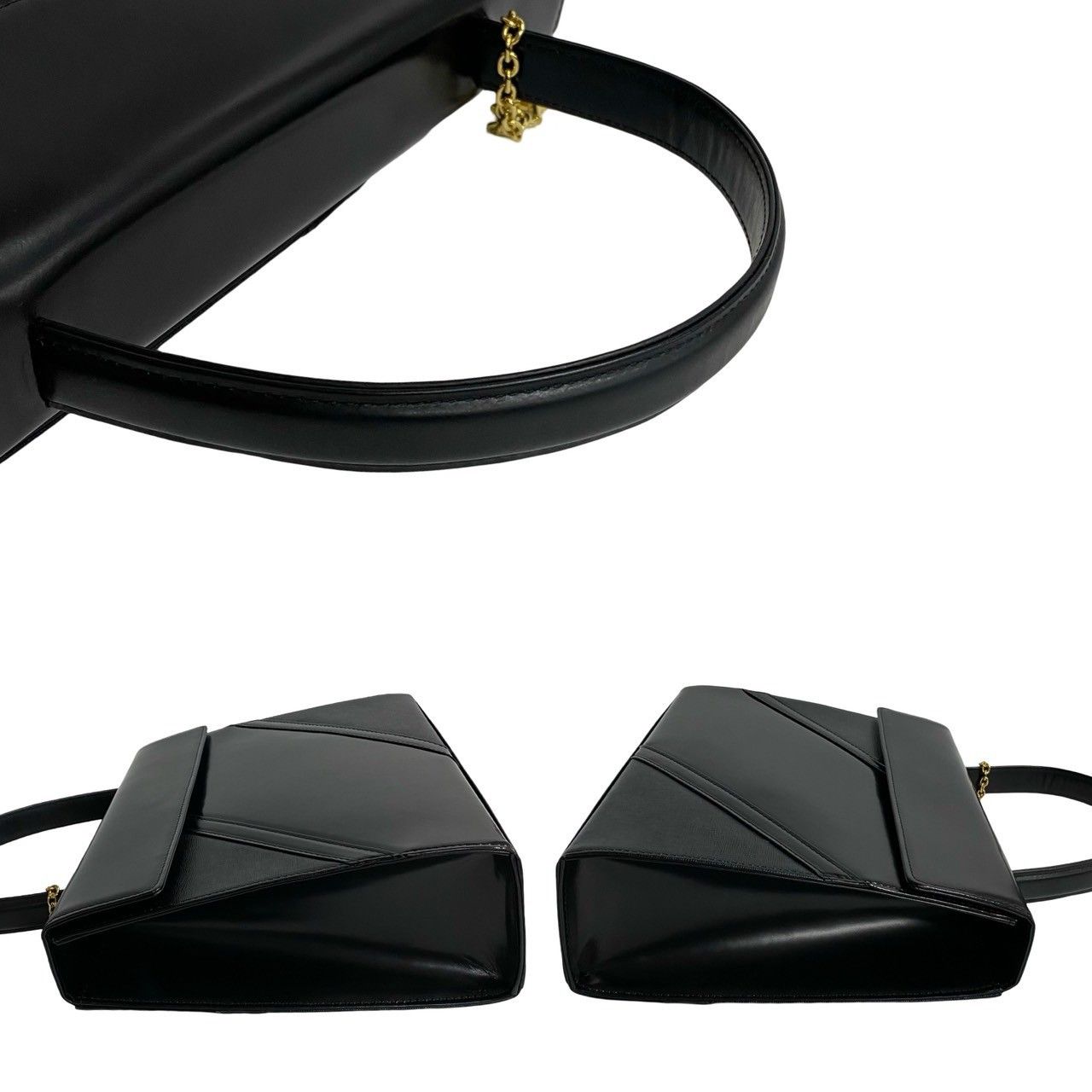 Yves Saint Laurent Yves Saint Laurent Patent Leather Top Handle Bag Leather Handbag in Very Good Condition Size ONE SIZE - 5 Thumbnail