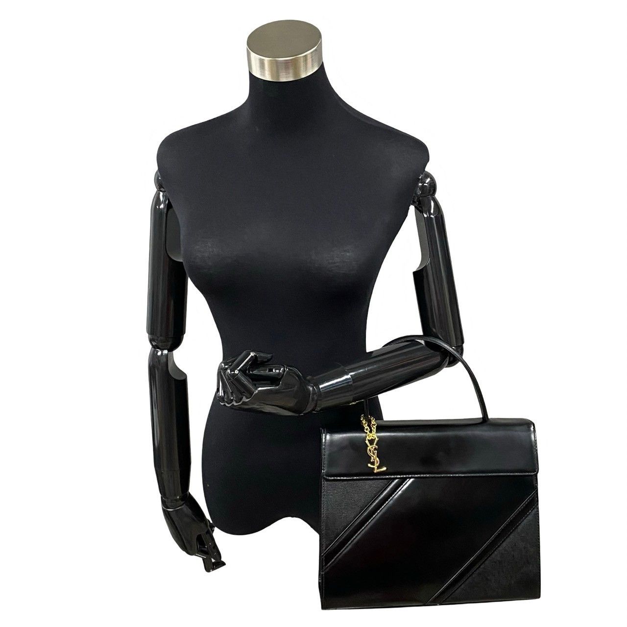 Yves Saint Laurent Yves Saint Laurent Patent Leather Top Handle Bag Leather Handbag in Very Good Condition Size ONE SIZE - 2 Thumbnail