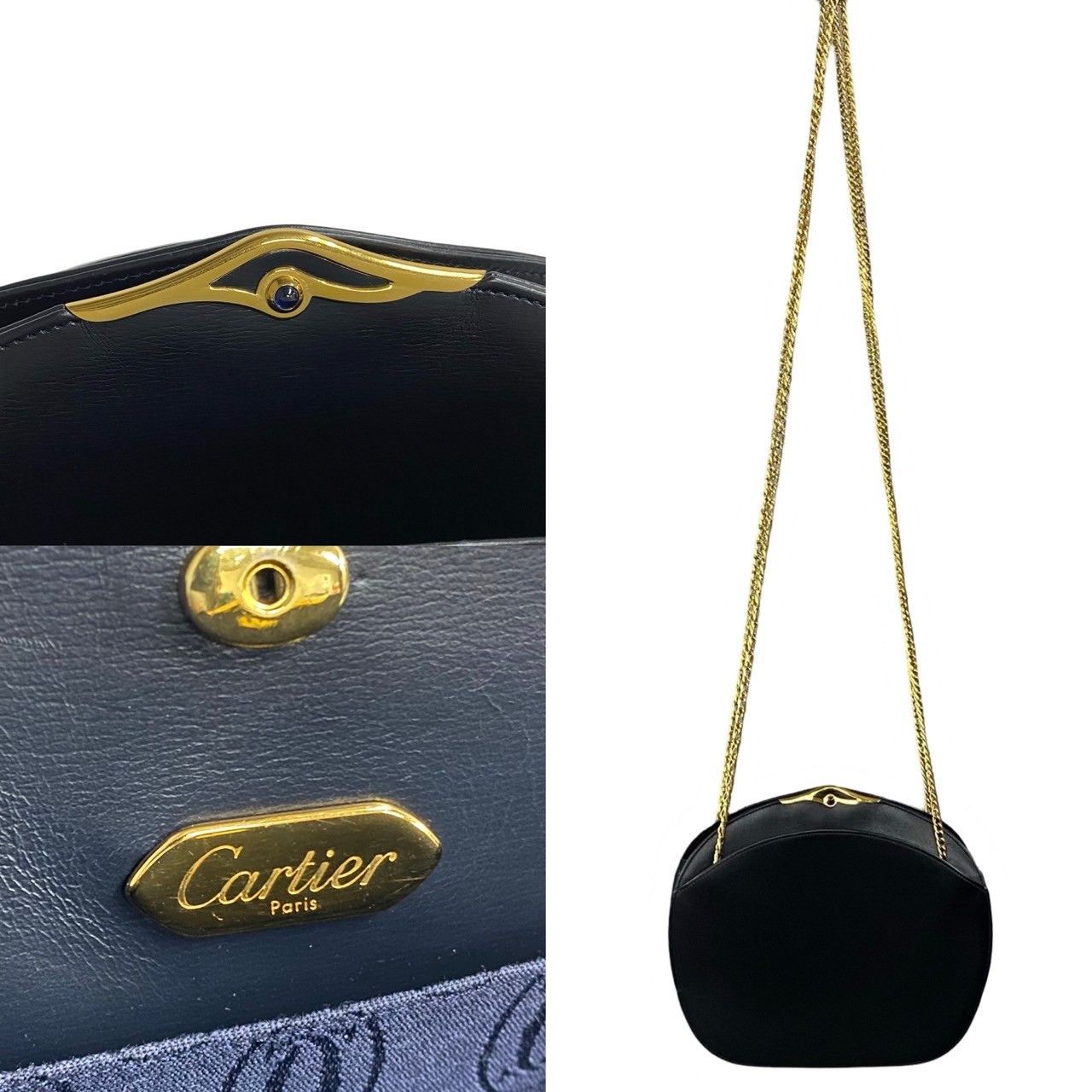 Cartier Cartier Panthere Mini Bag Leather Crossbody Bag in Great Condition Size ONE SIZE - 3 Thumbnail