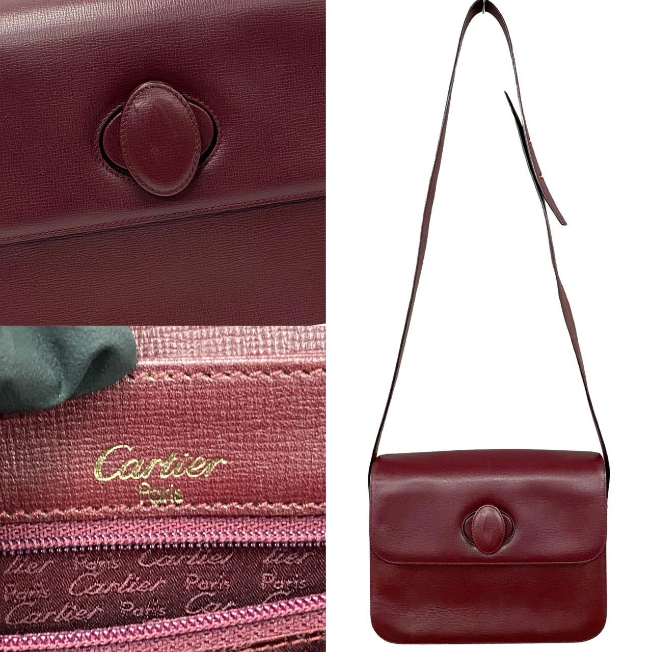 Cartier Cartier Must Line Leather Crossbody Bag Leather Crossbody Bag in Very Good Condition Size ONE SIZE - 3 Thumbnail