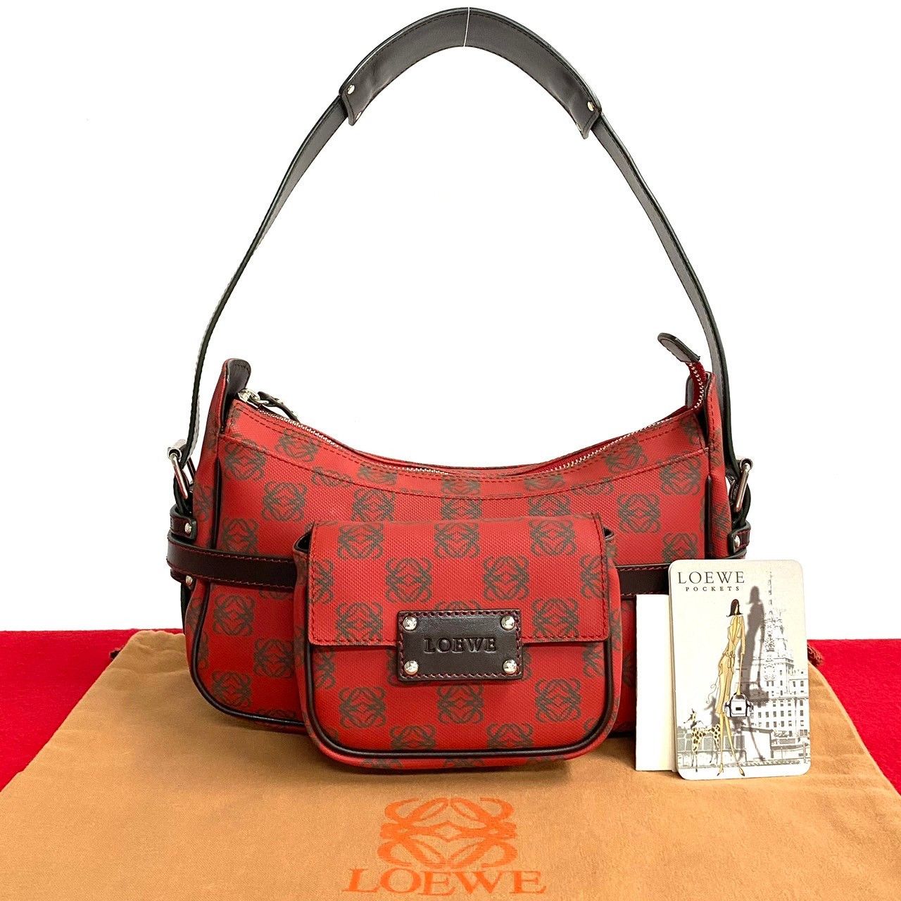 Loewe Loewe Monogram Shoulder Bag Leather Handbag in Great Condition Size ONE SIZE - 10 Thumbnail