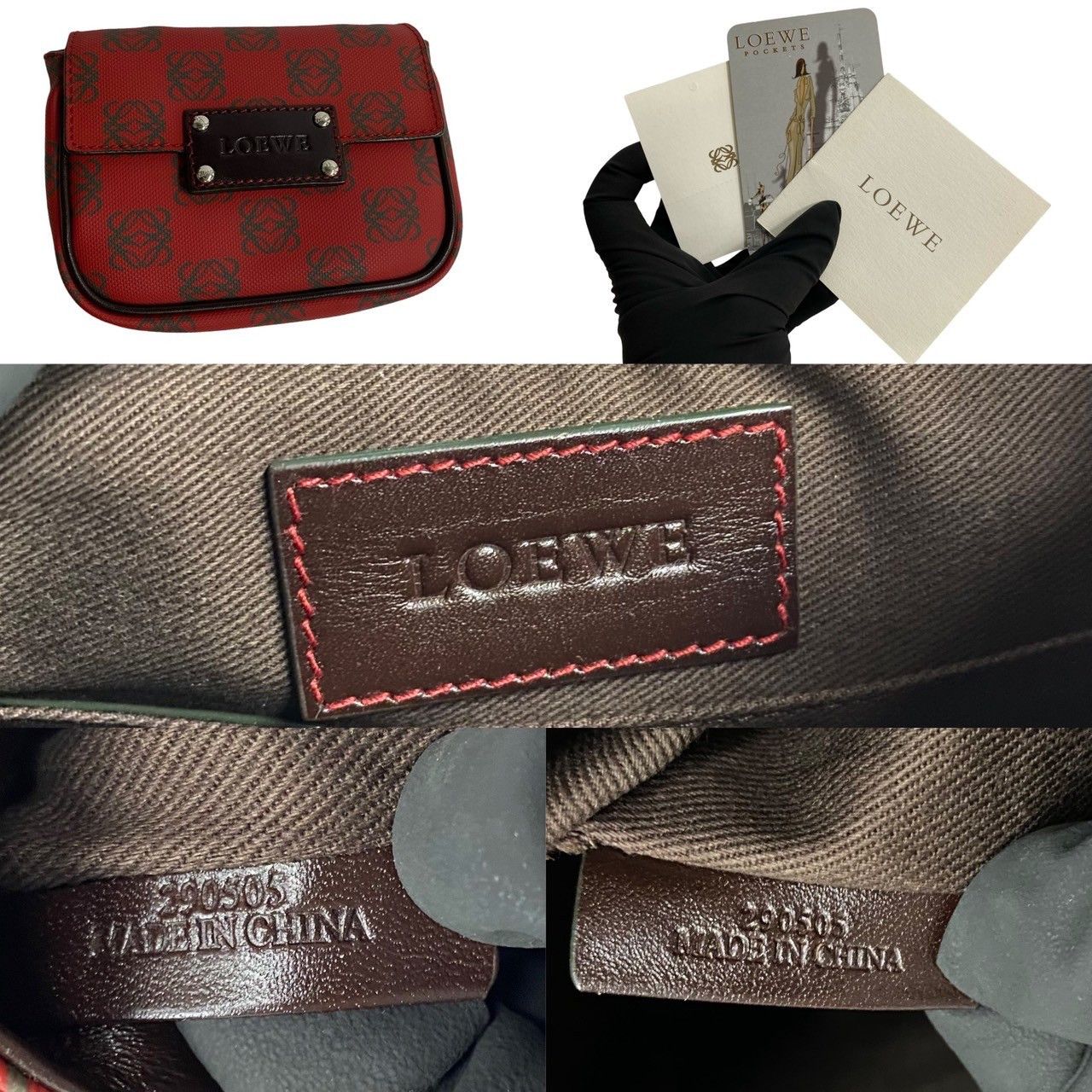 Loewe Loewe Monogram Shoulder Bag Leather Handbag in Great Condition Size ONE SIZE - 3 Thumbnail