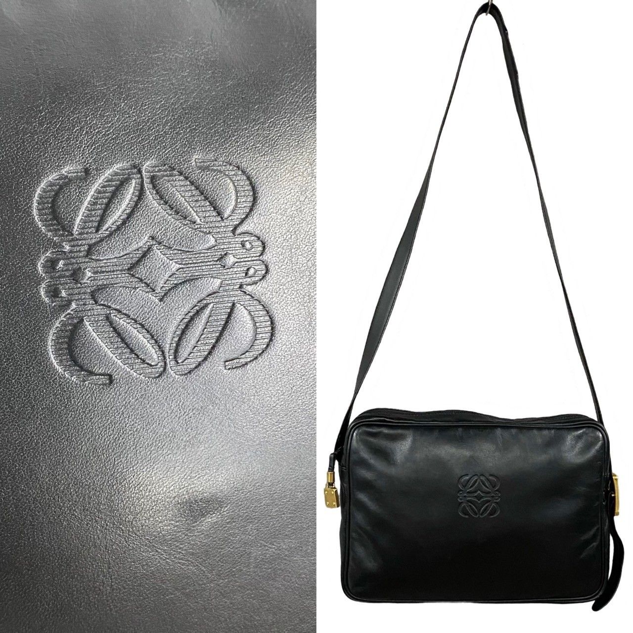 Loewe Loewe Anagram Crossbody Bag Leather Crossbody Bag in Very Good Condition Size ONE SIZE - 3 Thumbnail