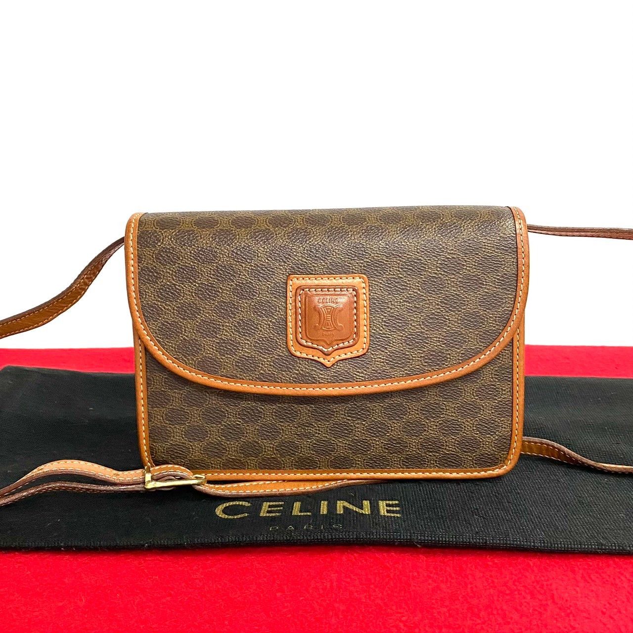 Celine Celine Macadam Crossbody Bag Canvas Crossbody Bag in Very Good Condition Size ONE SIZE - 9 Thumbnail