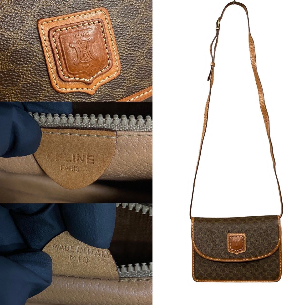 Celine Celine Macadam Crossbody Bag Canvas Crossbody Bag in Very Good Condition Size ONE SIZE - 3 Thumbnail