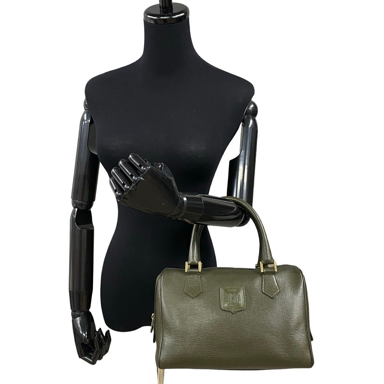 Celine Celine Triomphe Boston Bag Leather Handbag in Very Good Condition Size ONE SIZE - 2 Thumbnail