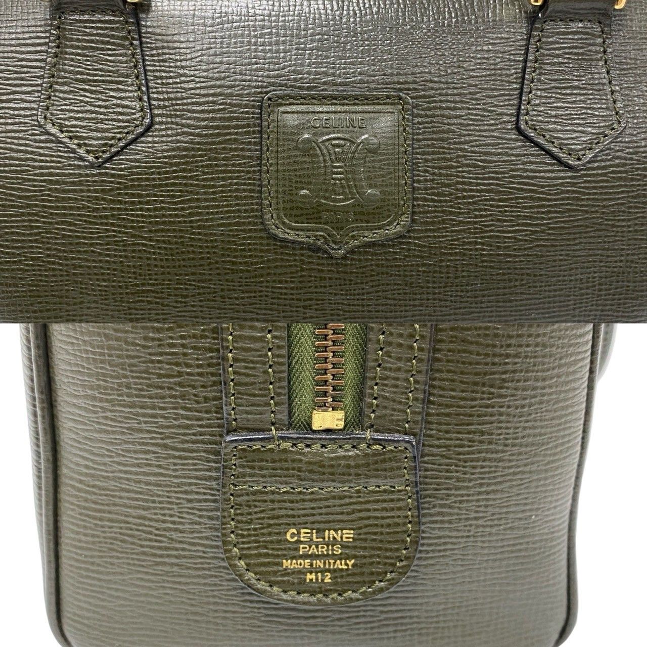 Celine Celine Triomphe Boston Bag Leather Handbag in Very Good Condition Size ONE SIZE - 3 Thumbnail