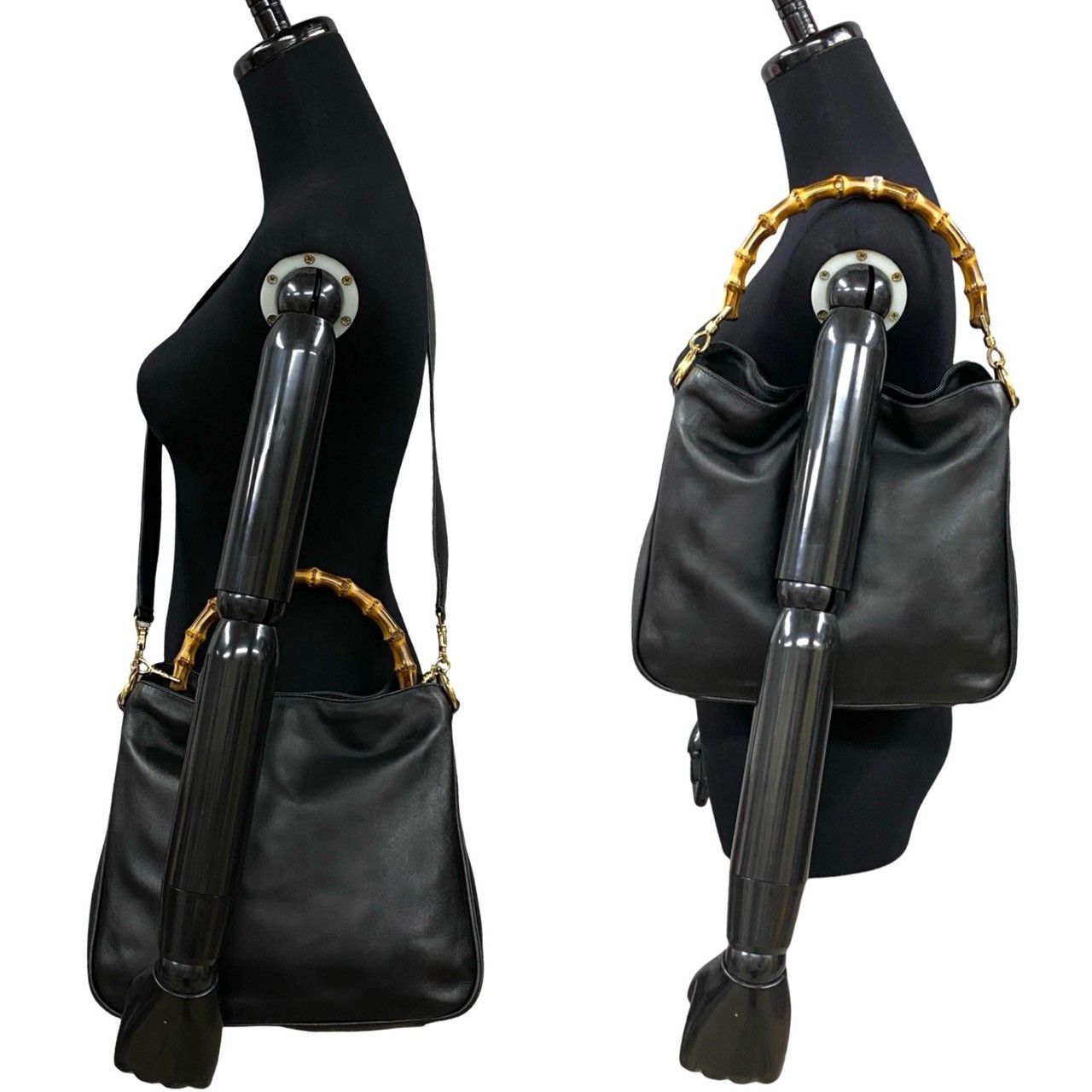 Gucci Gucci Leather Bamboo Tote Bag Leather Tote Bag in Very Good Condition Size ONE SIZE - 2 Thumbnail
