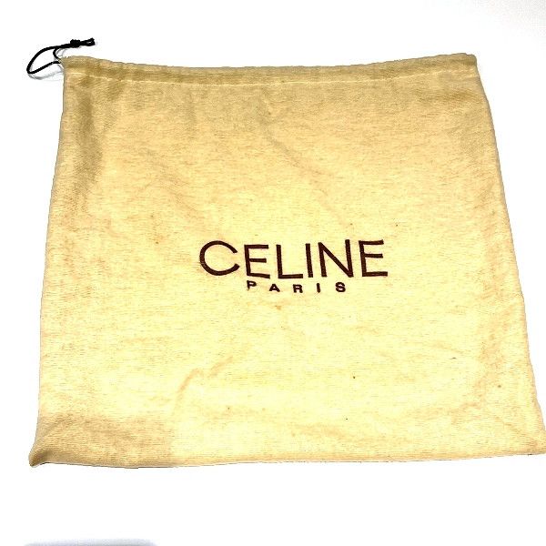 Celine Celine Celine Double Flap Leather Black Handbag Leather Handbag in Fair Condition Size ONE SIZE - 7 Thumbnail