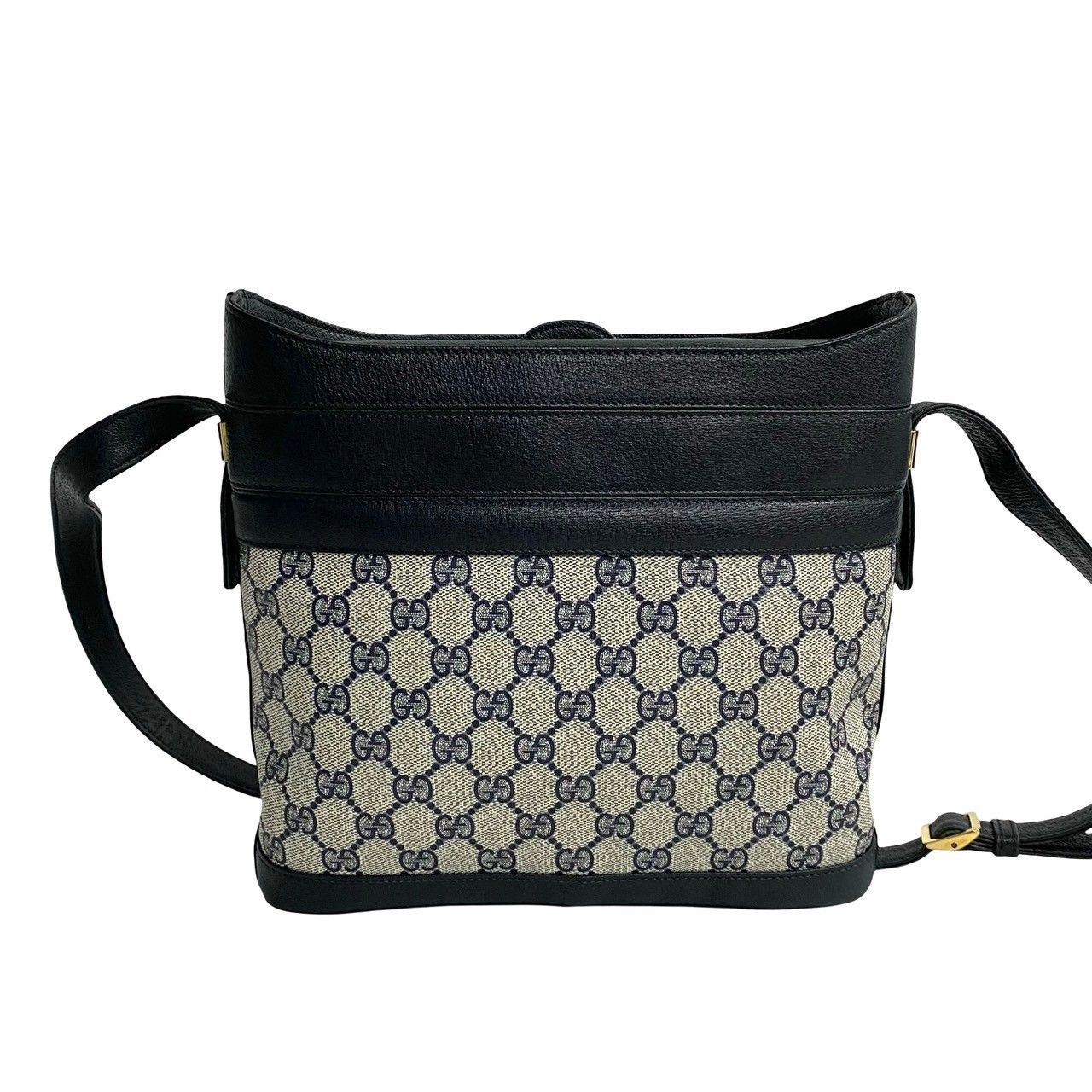 Gucci Gucci GG Canvas Crossbody Bag Leather Crossbody Bag in Very Good Condition Size ONE SIZE - 4 Thumbnail