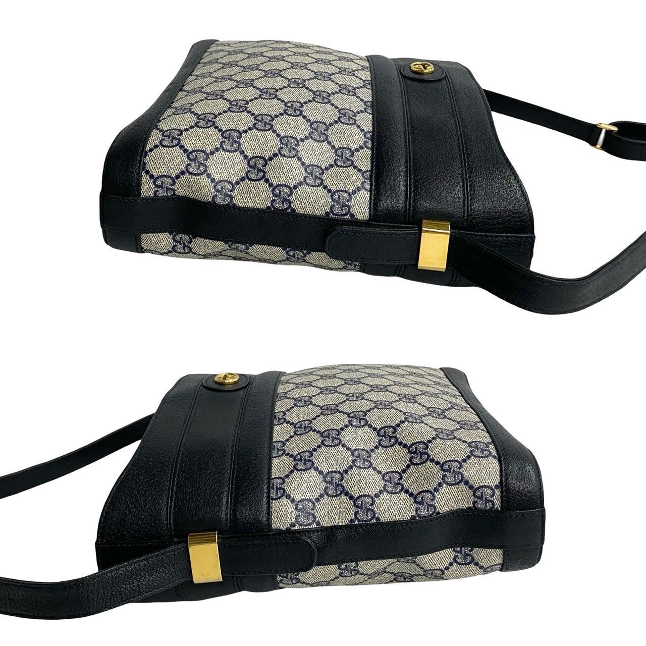 Gucci Gucci GG Canvas Crossbody Bag Leather Crossbody Bag in Very Good Condition Size ONE SIZE - 5 Thumbnail