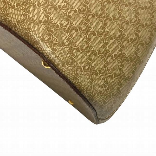Celine Celine Celine Macadam Beige Handbag Tote Bag Canvas Tote Bag in Good Condition Size ONE SIZE - 4 Thumbnail