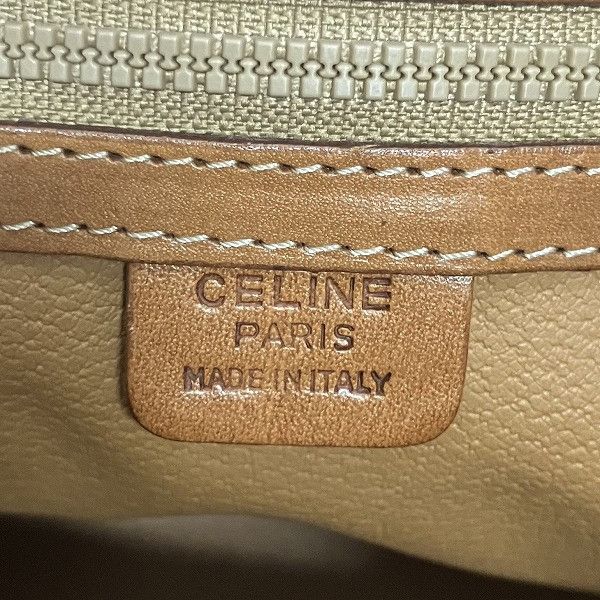 Celine Celine Celine Macadam Beige Handbag Tote Bag Canvas Tote Bag in Good Condition Size ONE SIZE - 5 Thumbnail