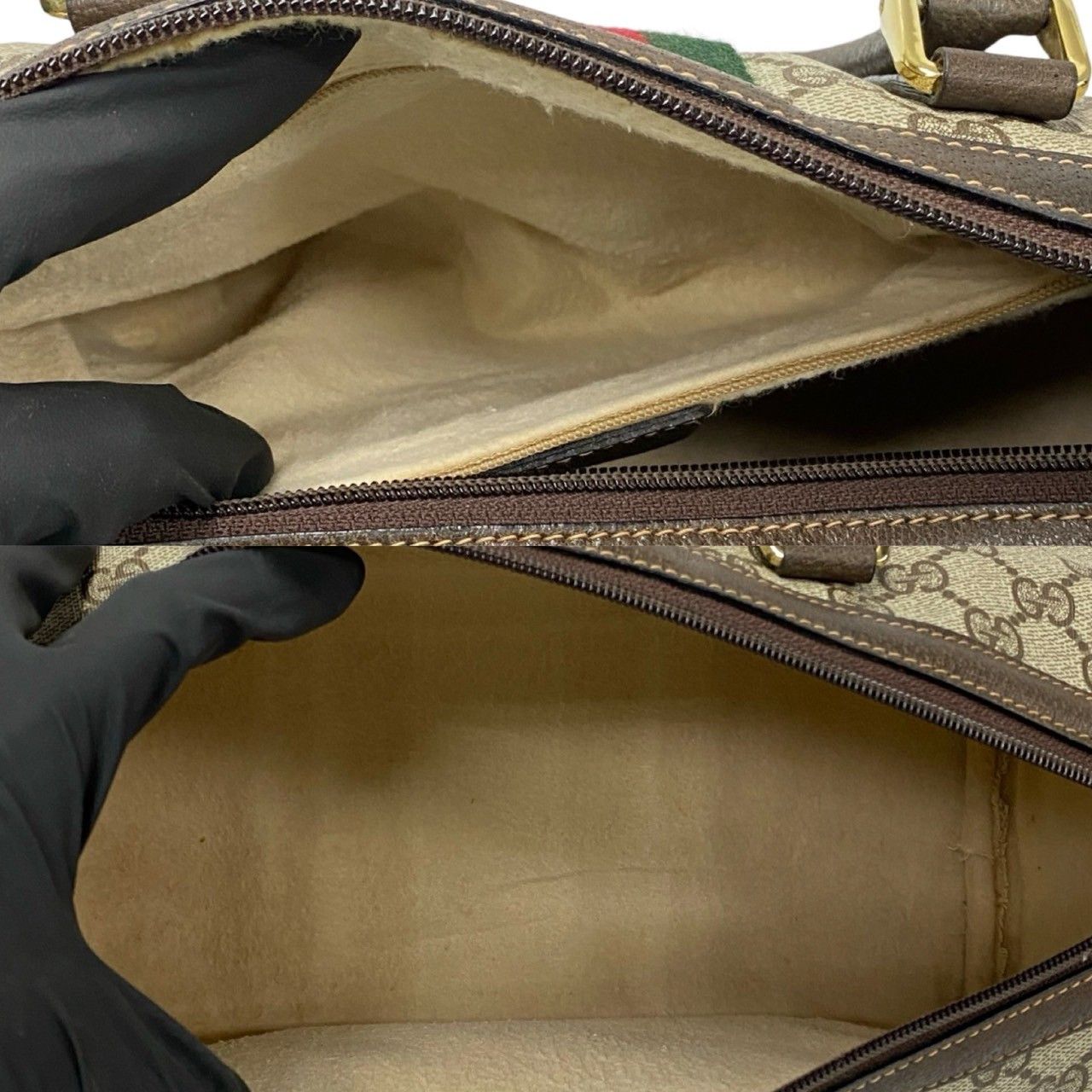Gucci Gucci GG Supreme Ophidia Boston Bag Canvas Handbag in Very Good Condition Size ONE SIZE - 8 Thumbnail