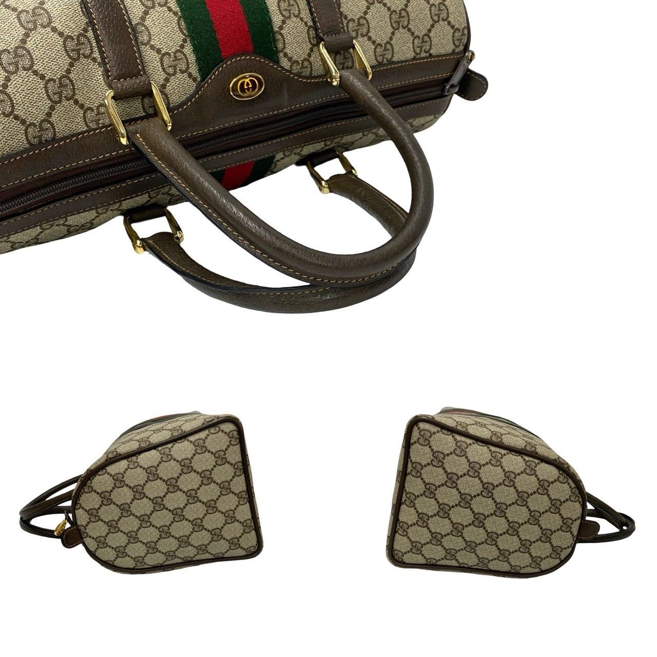 Gucci Gucci GG Supreme Ophidia Boston Bag Canvas Handbag in Very Good Condition Size ONE SIZE - 5 Thumbnail