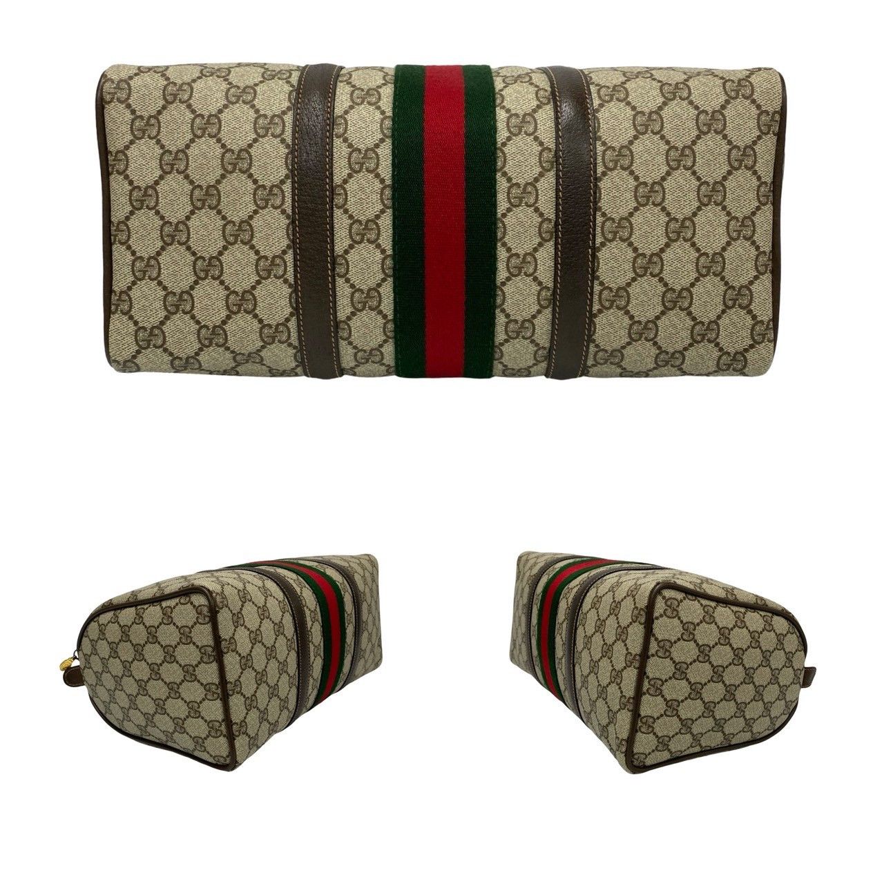 Gucci Gucci GG Supreme Ophidia Boston Bag Canvas Handbag in Very Good Condition Size ONE SIZE - 6 Thumbnail