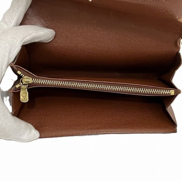 Louis Vuitton Louis Vuitton Louis Vuitton Monogram Portefeuille Sarah Long Wallet M61734 Canvas Long Wallet M61734 in Fair Condition Size ONE SIZE - 6 Thumbnail