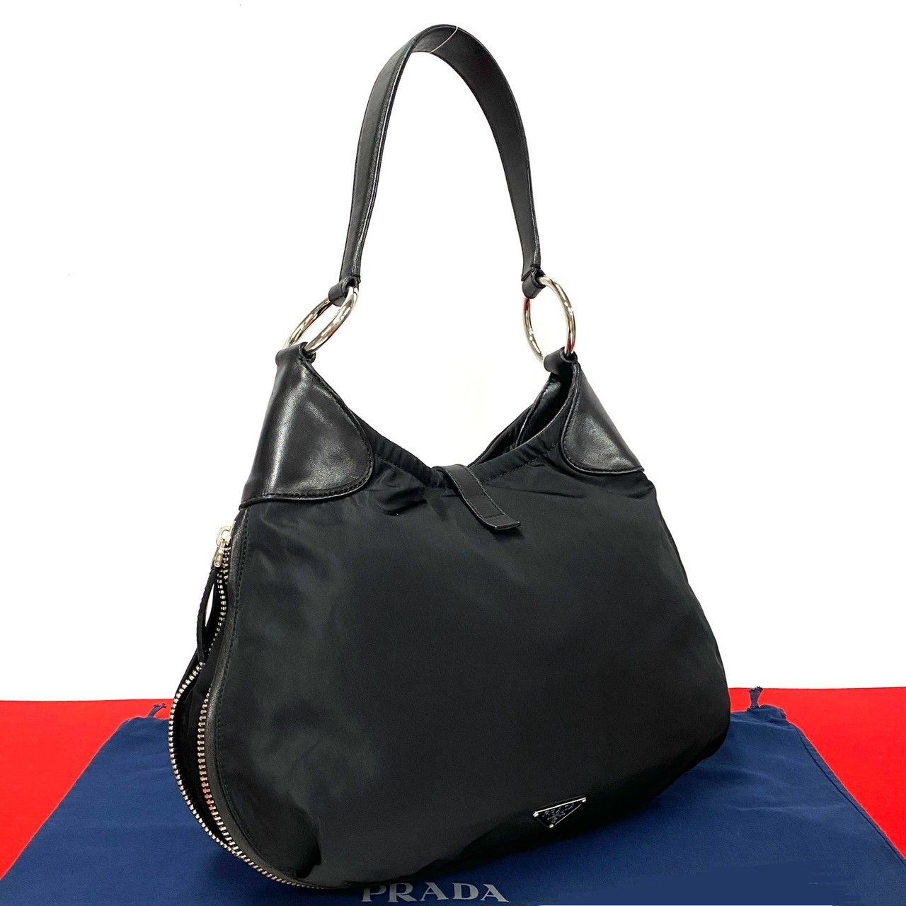 Prada Prada Tessuto Shoulder Bag Canvas Crossbody Bag in Very Good Condition Size ONE SIZE - 10 Thumbnail