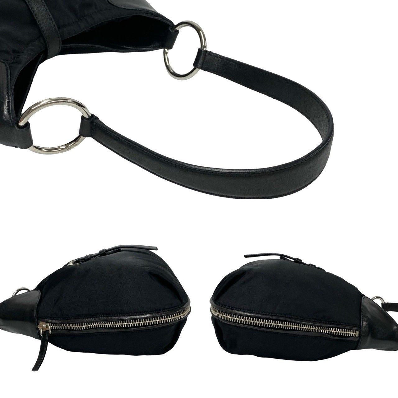 Prada Prada Tessuto Shoulder Bag Canvas Crossbody Bag in Very Good Condition Size ONE SIZE - 6 Thumbnail