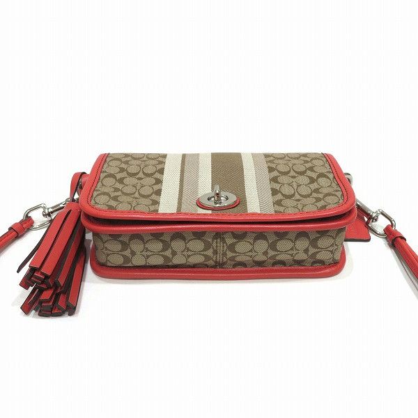 Coach Coach Coach Legacy Signature Stripe Penny Crossbody Bag 19919 Canvas Crossbody Bag 19919 in Great Condition Size ONE SIZE - 3 Thumbnail