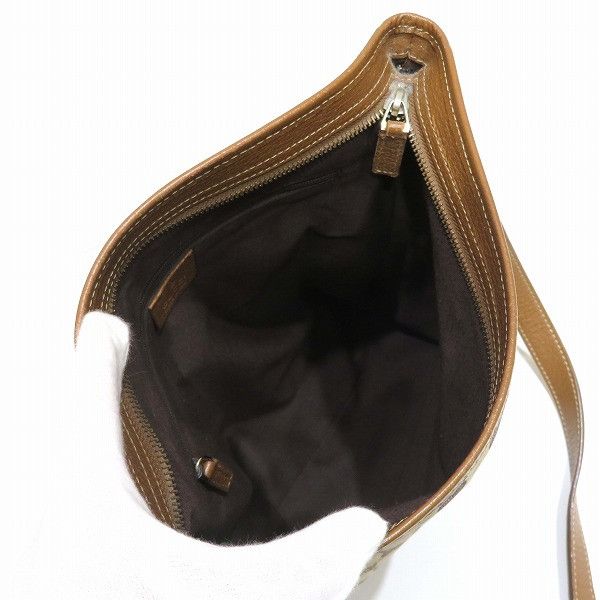 Gucci Gucci Gucci GG Canvas Leather Shoulder Bag 113013 Canvas Crossbody Bag 113013 in Good Condition Size ONE SIZE - 6 Thumbnail