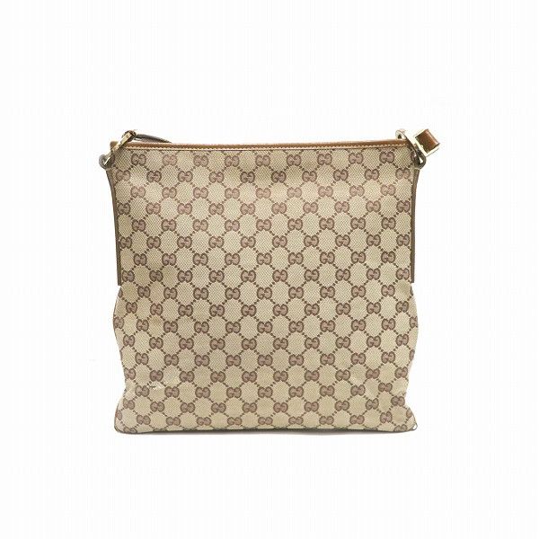 Gucci Gucci Gucci GG Canvas Leather Shoulder Bag 113013 Canvas Crossbody Bag 113013 in Good Condition Size ONE SIZE - 2 Thumbnail