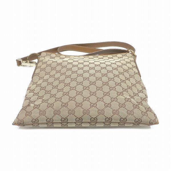 Gucci Gucci Gucci GG Canvas Leather Shoulder Bag 113013 Canvas Crossbody Bag 113013 in Good Condition Size ONE SIZE - 3 Thumbnail