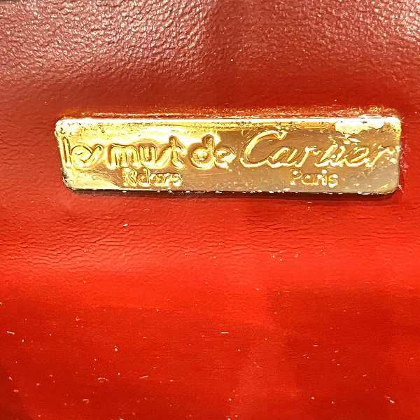Cartier Cartier Cartier Must Line Leather Bordeaux Shoulder Bag Leather Crossbody Bag in Fair Condition Size ONE SIZE - 5 Thumbnail