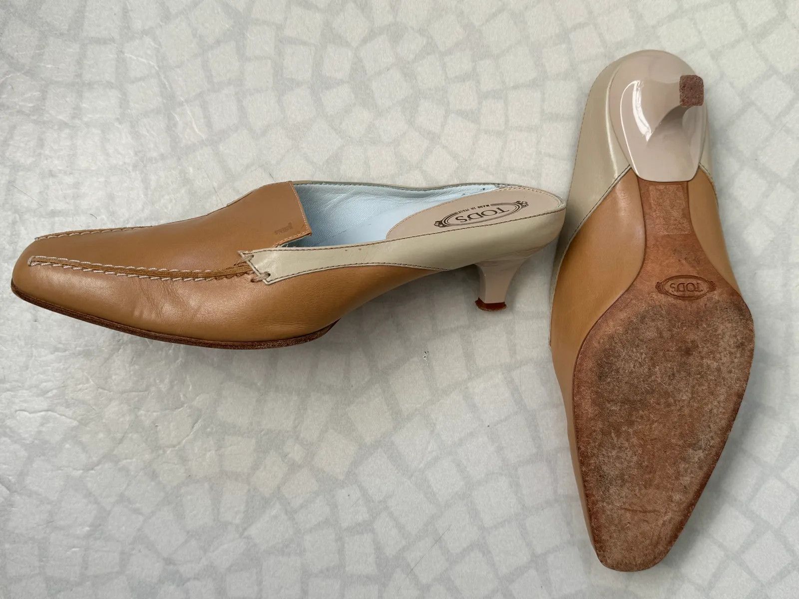 Tod's Tod’s Mules med taxklack Heels Size US 6 / IT 36 - 4 Thumbnail