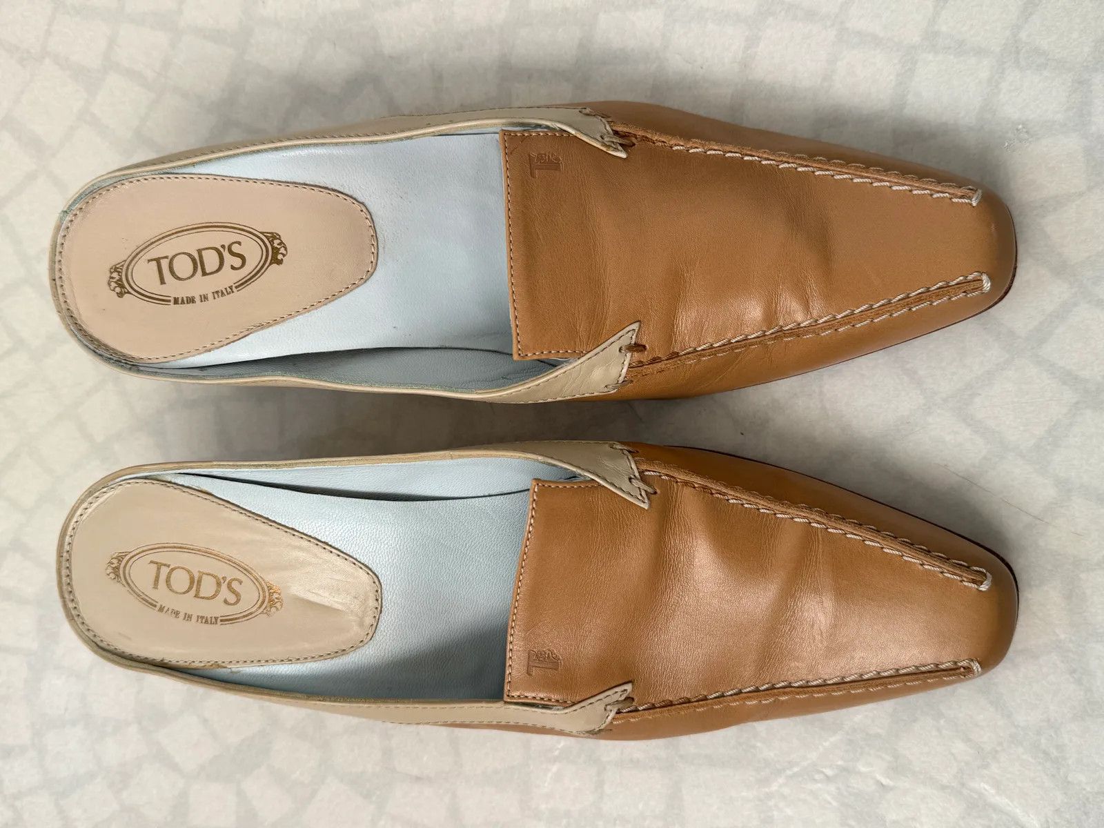 Tod's Tod’s Mules med taxklack Heels Size US 6 / IT 36 - 3 Thumbnail