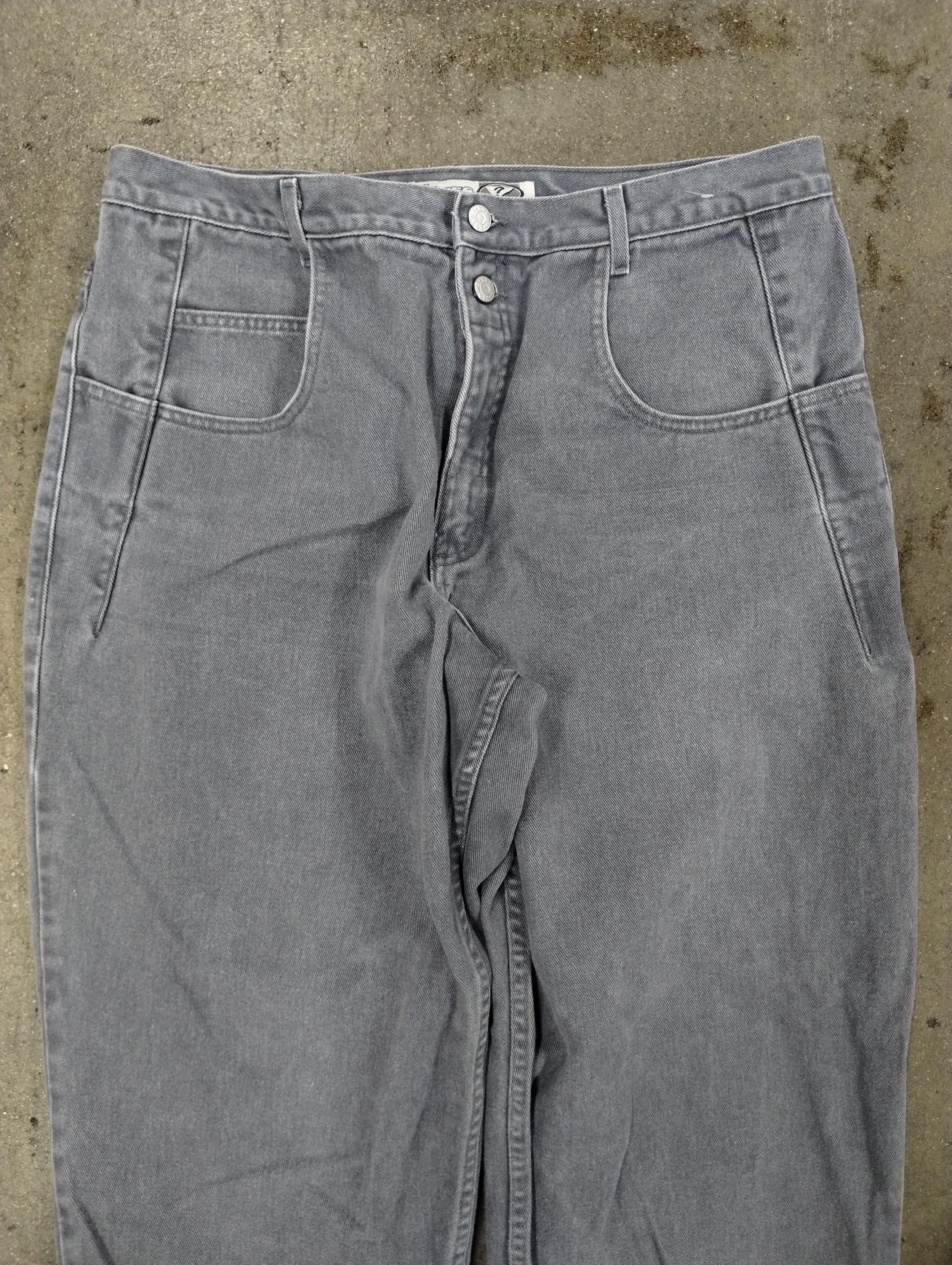 Guess × Jean × Vintage Vintage Guess USA Gray Denim 38x34 Size US 37 - 3 Thumbnail