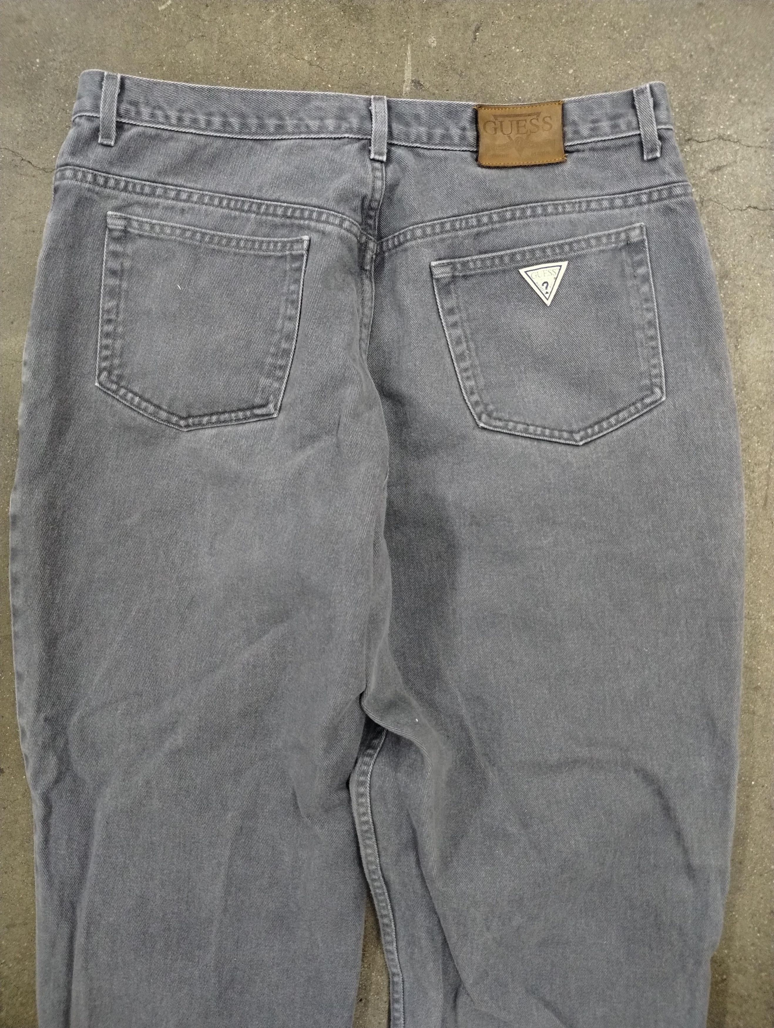 Guess × Jean × Vintage Vintage Guess USA Gray Denim 38x34 Size US 37 - 7 Thumbnail