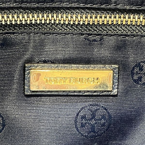 Other Other Tory Burch Leather Tote Bag Navy Leather Tote Bag in Good Condition Size ONE SIZE - 5 Thumbnail