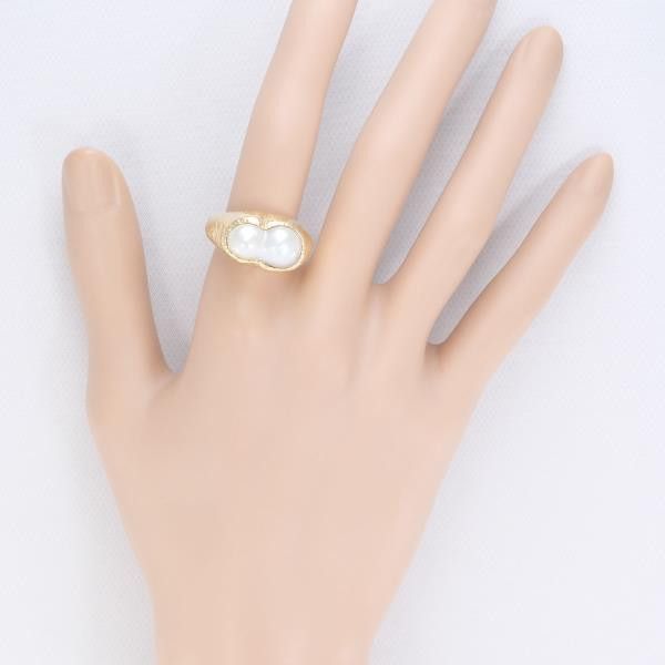 Other Other K18 Yellow Gold Pearl Ring 12.5 Metal Ring in Great Condition Size ONE SIZE - 4 Thumbnail