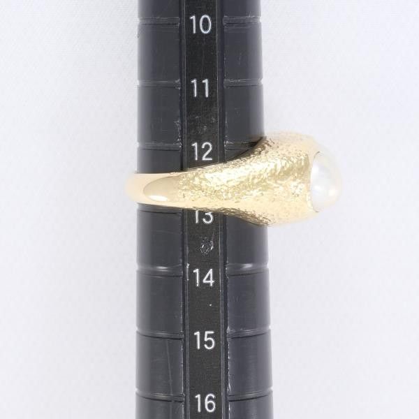 Other Other K18 Yellow Gold Pearl Ring 12.5 Metal Ring in Great Condition Size ONE SIZE - 7 Thumbnail