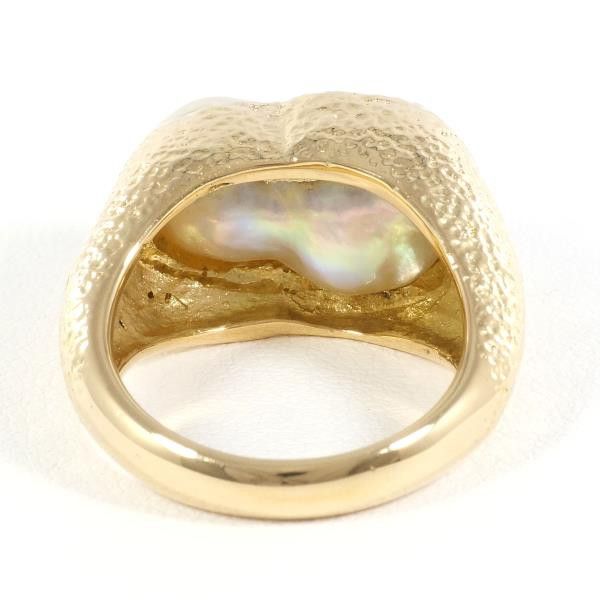 Other Other K18 Yellow Gold Pearl Ring 12.5 Metal Ring in Great Condition Size ONE SIZE - 6 Thumbnail