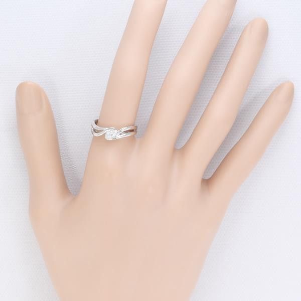 Other Other PT900 Platinum Diamond Ring 11.5 Size Metal Ring in Great Condition Size ONE SIZE - 4 Thumbnail